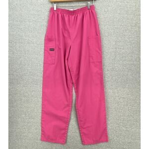 Cherokee Workwear Scrub Bottom Pants Womens Small Pink Nurse Vet Medical Uniform